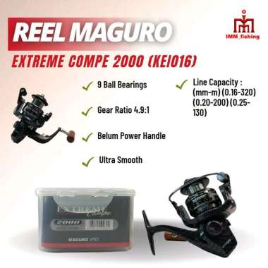 REEL MAGURO EXTREME COMPE | Alat Gulungan Pancing | Spinning 8000