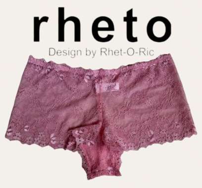 Boxer RHETO Pink Flower Lace S