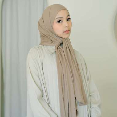 Lozy Hijab - Tana Oval Shawl (Pashmina Oval Rayon) Taupe