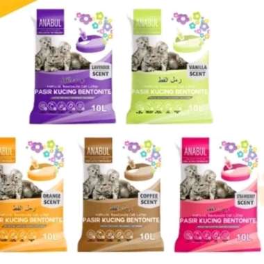 PASIR KUCING GUMPAL ANABUL 10 LT GRAB WANGI SUPER CLUMPING