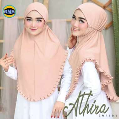 JILBAB KHIMAR BERGO INSTAN ATHIRA REMPEL JERSY / HIJAB INSTAN COKSU