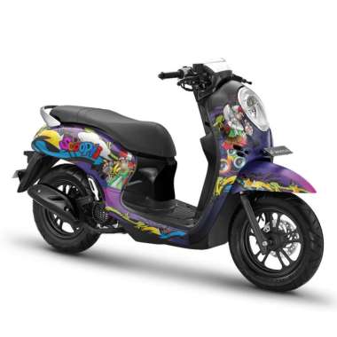 Decal Full body Stiker Honda Scoopy 2021 2023 2022 2020 Grafity 3 - Pink Ungu