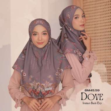 Hijabwanitacantik - Instan Baiti Ery BM45.59 Dove | Hijab Instan