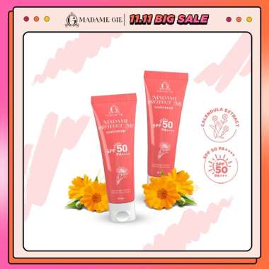 Madame Gie Madame Protect Me Sunscreen SPF 50 PA ++++ With Calendula - Merah