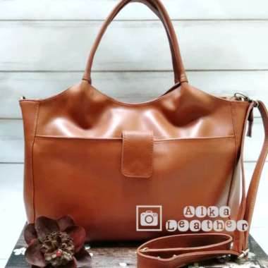Bossindo Tas Kulit Garut Tas Kulit Asli Tas Laptop Wanita Tas Kerja