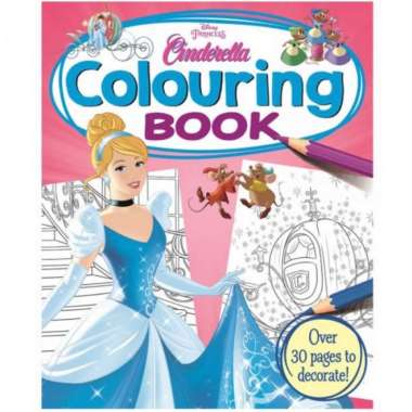 Buku Mewarnai Disney Princess Cinderella'S Colouring Book