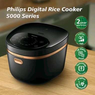 Philips Digital Rice Cooker HD4539/30 - Rice Cooker Philips Seri 5000 HD 4539 HD-4539 ORI