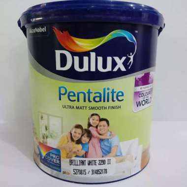 Cat Tembok Interior Dulux Pentalite Brilliant White 2.5Ltr