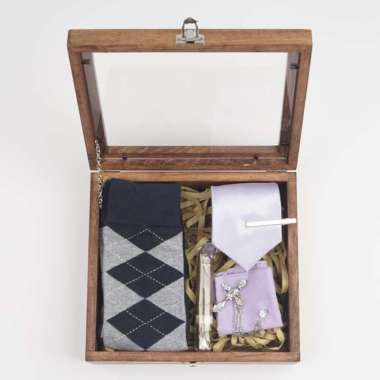 Groomsmen Box Bestman Cufflinks Dasi Wedding Bowtie Jones Package