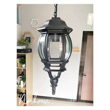 Lampu Gantung Antik 1003 / 5003 Lampu Teras Lampu Hias Lampu Klasik Hitam