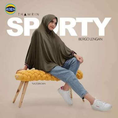 Hijab Instan Bergo Lengan Jumbo Kerudung Tangan Panjang ARMY