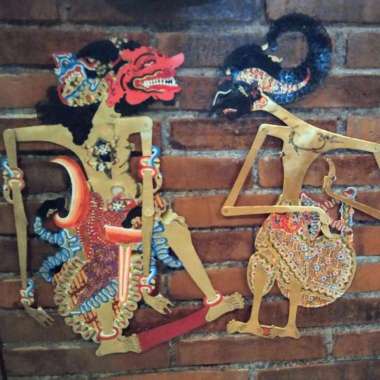 WAYANG KULIT ARJUNA DAN BUTO CAKIL kualitas 1
