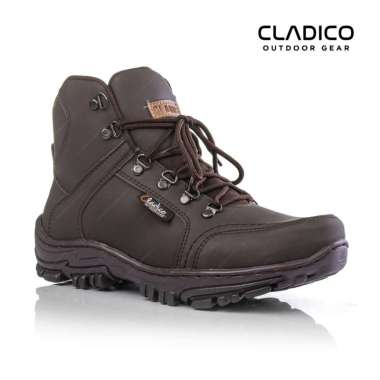 Cladico Sepatu Boots Pria Safety Cladico North Ujung Besi 40 Coklat