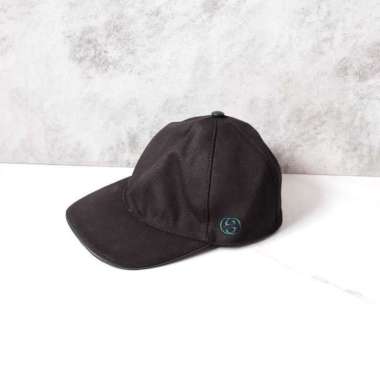 Gucci Baseball Cap Black Logo GG Green