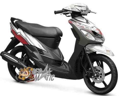 Decal Stiker Full Body Motor yamaha Mio Smile Sporty - Grafis DCN 1 Merah