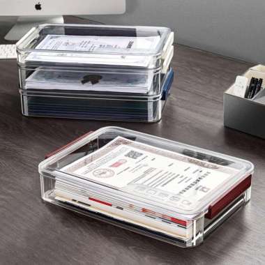 kotak penyimpanan berkas dan map file organizer office box file Multicolor