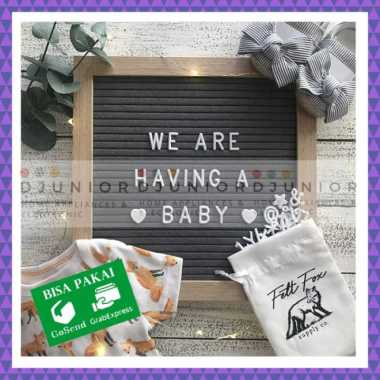 ataru - baby letter board / papan huruf nama bayi baru lahir ace Multicolor