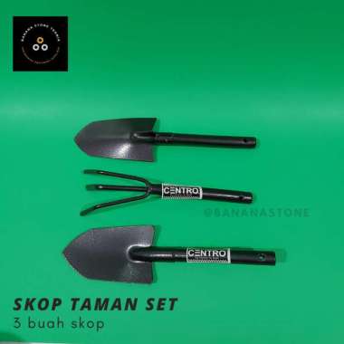 skop garpu taman set 3 pcs alat gali tanah Multicolor