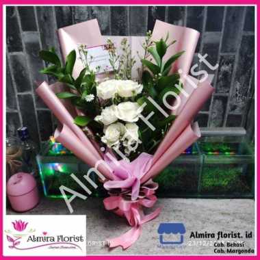 Bouquet bunga mawar isi 6 tangkai | buket bunga asli segar 1