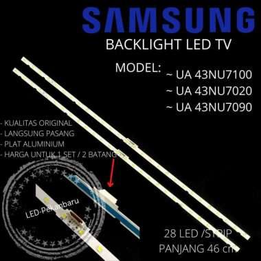 BACKLIGHT LED TV SAMSUNG UA 43NU7300 43RU7100 43RU7300 43NU7300 BL