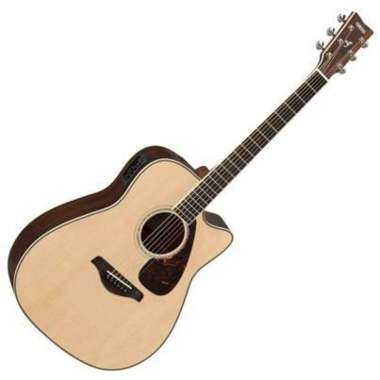 Yamaha FGX830C Solid Top Cutaway Acoustic-Electric Guitar, Natural