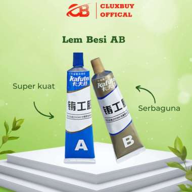 lem besi solder ab, lem tahan panas super kuat, lem logam anti bocor Multicolor