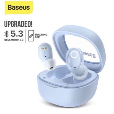 Baseus WM01 WM02 True Wireless Earbuds Garansi 12 Bulan WM02 Blue
