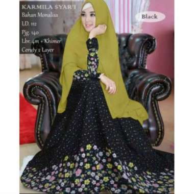 BAJU GAMIS TERBARU/ GAMIS MURAH/ GAMIS SYARI SET/HIJAB SET MURAH Multicolor
