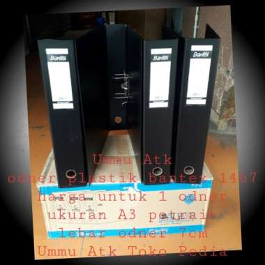 odner bantex ukuran a3 potrait lebar 7cm harga untuk 1 odner Multicolor