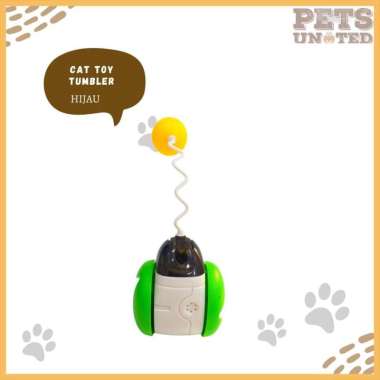 CAT TOY TUMBLER mainan kucing interaktif balancing Tumbler kucing menangkap bola bonus catnip ball -