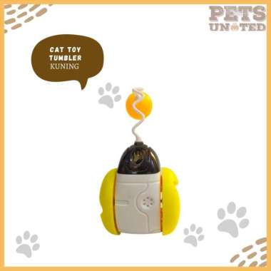 CAT TOY TUMBLER mainan kucing interaktif balancing Tumbler kucing menangkap bola bonus catnip ball -