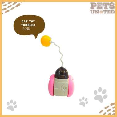 CAT TOY TUMBLER mainan kucing interaktif balancing Tumbler kucing menangkap bola bonus catnip ball -