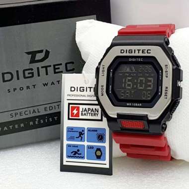 Jam Tangan Pria Original Digitec DG-5050T DG 5050 DG5050 Strap Rubber Waterproof Garansi Resmi 1 Tah
