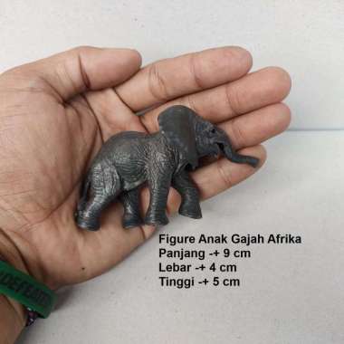 Mainan Gajah Figure Gajah Safari Animal Elephant Figure Anak Gajah