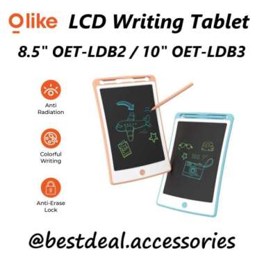 olike lcd writing tablet papan tulis gambar anak oet-ldb2 / oet-ldb3 Multicolor