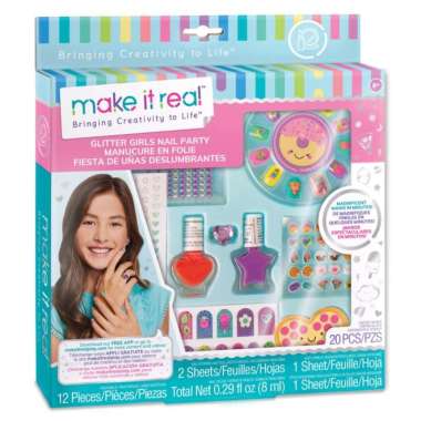 make it real glitter girls nail party / mainan make up Multicolor