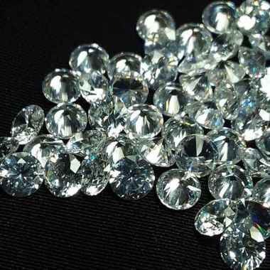 Batu Permata Cubic Zirconia / Zircon AAA 5mm 10 Gram