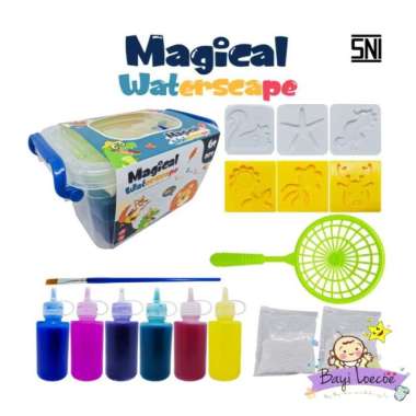 mainan diy magic water scape children craft box kreasi jelly ajaib