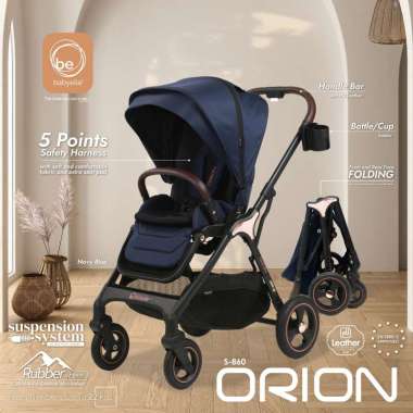 Babyelle Orion S 860 Baby Elle S860 Reversible Seat Stroller Hadap Ibu NAVY BLUE