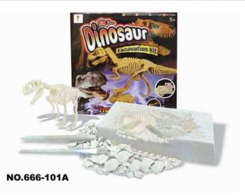 mainan edukasi dinosaurus fossil | arkeologi dino fosil - montessori