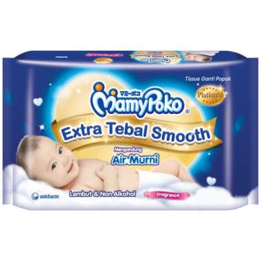 Promo Harga Mamy Poko Baby Wipes Reguler - Fragrance 52 pcs - Blibli