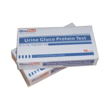 ONEMED Glucotest + Protein Urine / Alat Cek Tes Kencing Gula Darah
