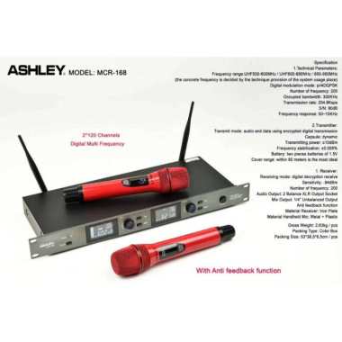 mic wireless ashley mcr 168 mcr168 original