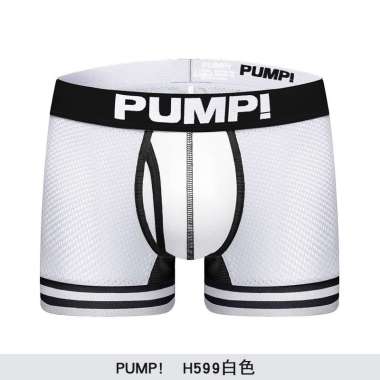 BXP112. Boxer Pria Merk PUMP! Celana Dalam Pria PUMP!. Men's Underwear. Celana Dalam Pria Putih XL