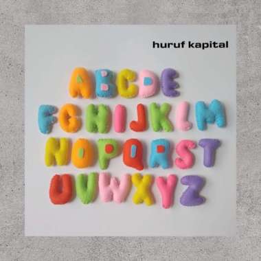 mainan edukasi flanel huruf kapital