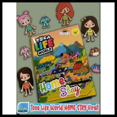 mainan kertas edukasi anak toca boca home stay series busy book viral!