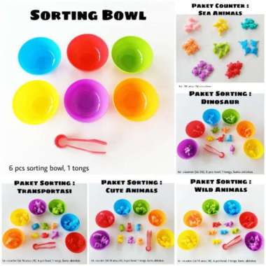 mainan edukasi - animal sorting set
