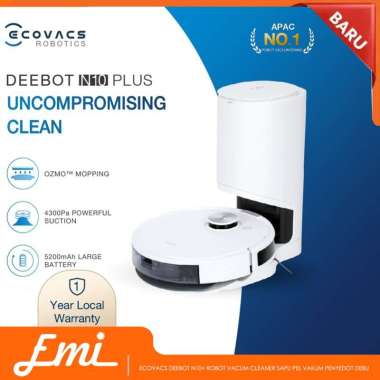 Ecovacs DEEBOT N10+ Robot Vacuum Cleaner Sapu Pel Vakum Penyedot Debu