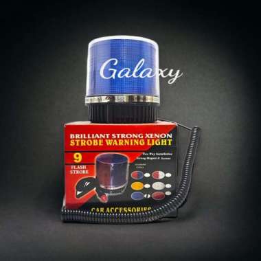 Lampu Rotary 9 Blitz / Flash Biru