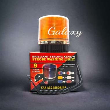 Lampu Rotary 9 Blitz / Flash Orange